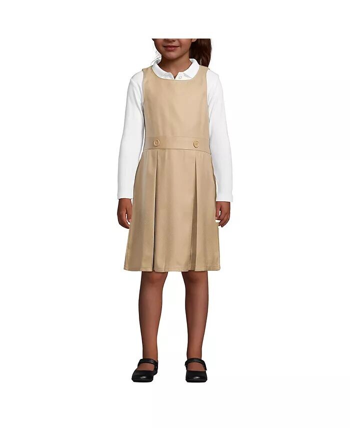 Джемпер для девочек длиной до колена Lands' End, коричневый/бежевый
Джемпер для девочек длиной до колена Lands' End, коричневый/бежевый