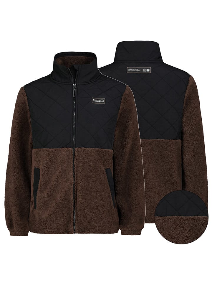 Флисовая куртка темно-коричневого/черного цвета Sublevel
Флисовая куртка темно-коричневого/черного цвета Sublevel