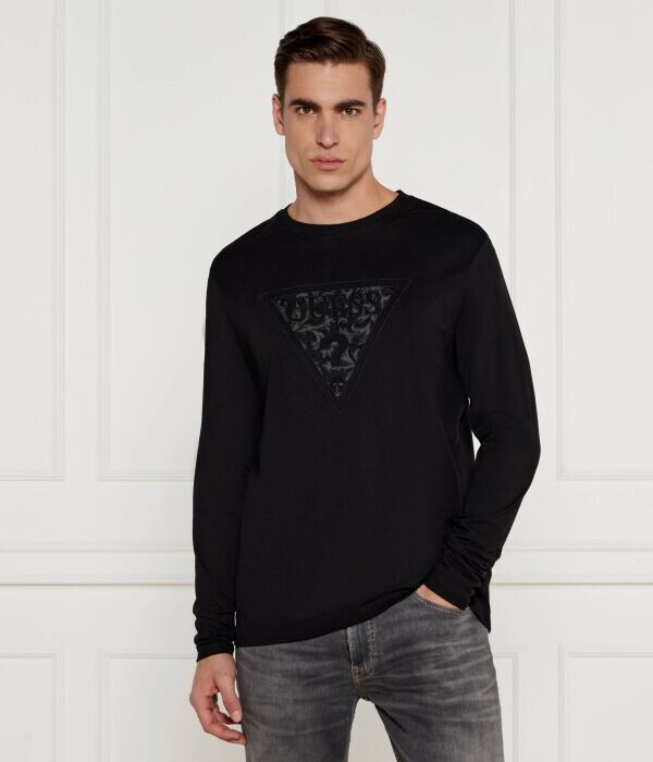 Лонгслив мужской Guess Jeans с принтом, черный
Лонгслив мужской Guess Jeans с принтом, черный