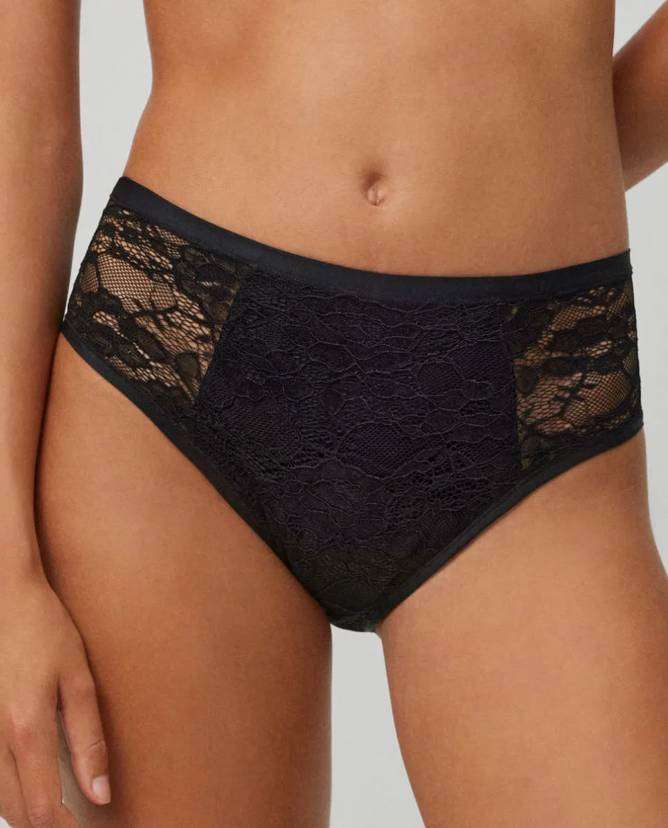 Трусы миди менструальная с кружевом Ysabel Mora, черный
Трусы миди менструальная с кружевом Ysabel Mora, черный