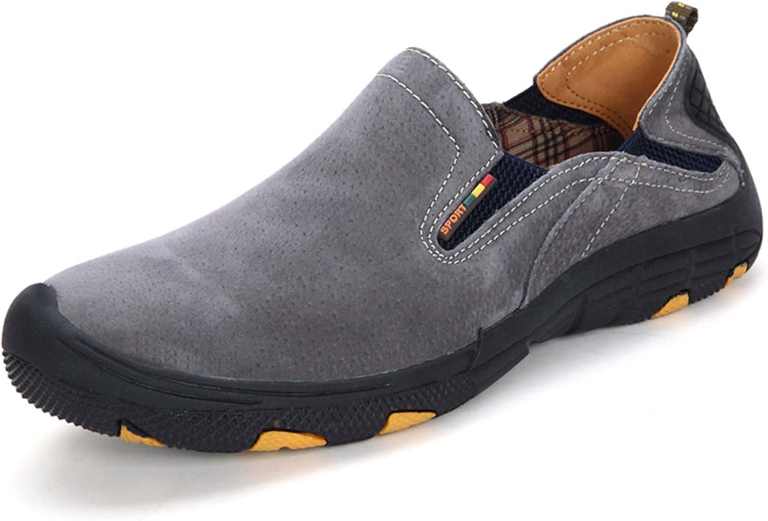 Мужские слипоны, мужские лоферы из натуральной кожи, плоская дышащая повседневная обувь, обувь для ходьбы, противоскользящие обувь, мягкие и комфортные, подошва с протектором, подходят для всех сезонов Vtiao, серый
Мужские слипоны, мужские лоферы из натуральной кожи, плоская дышащая повседневная обувь, обувь для ходьбы, противоскользящие обувь, мягкие и комфортные, подошва с протектором, подходят для всех сезонов Vtiao, серый