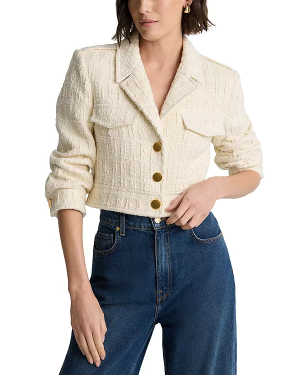 Клетчатая фактурная куртка St. John, белый
Клетчатая фактурная куртка St. John, белый