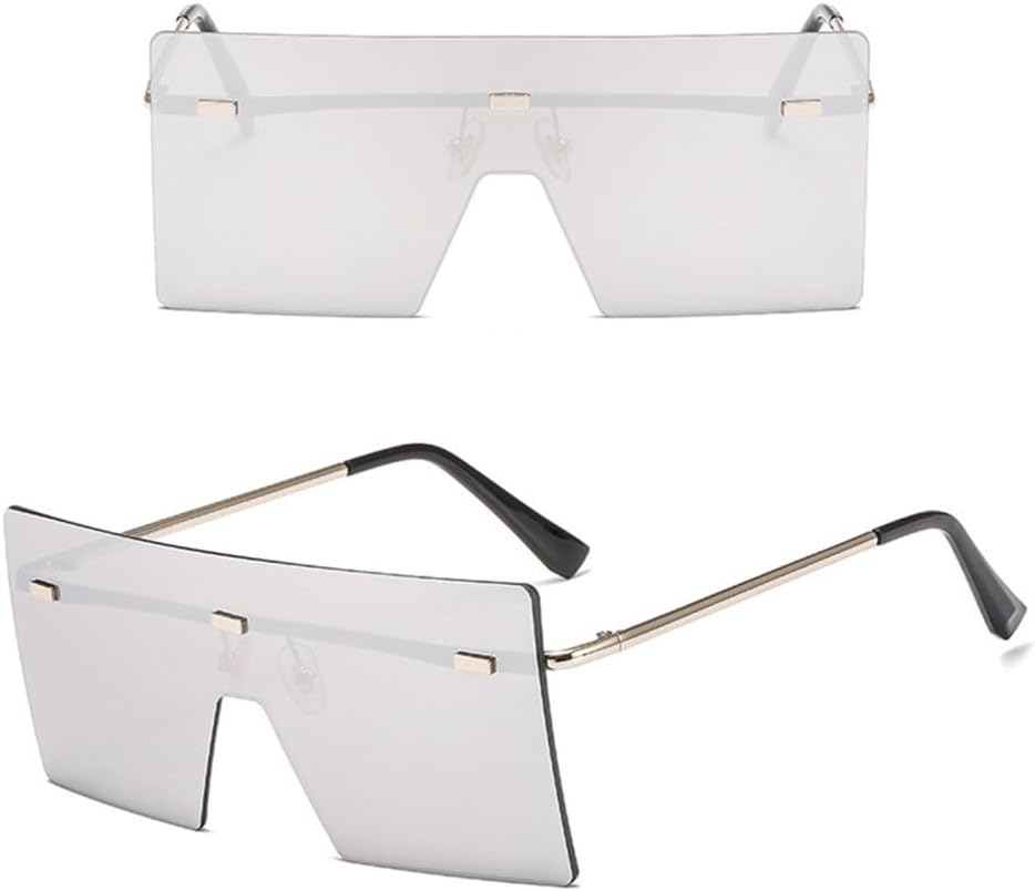 Большие солнцезащитные очки без оправы для женщин, металлические градиентные солнцезащитные очки, женские солнцезащитные очки с защитой от УФ-излучения UV400 HDUBFY, C10 Silver
Большие солнцезащитные очки без оправы для женщин, металлические градиентные солнцезащитные очки, женские солнцезащитные очки с защитой от УФ-излучения UV400 HDUBFY, C10 Silver