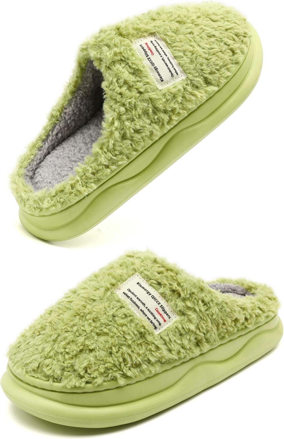 Тапочки Kiemorgy для женщин и мужчин, тапочки с эффектом памяти для женщин, мягкие толстые пушистые домашние тапочки для спальни, для дома и улицы, зеленый
Тапочки Kiemorgy для женщин и мужчин, тапочки с эффектом памяти для женщин, мягкие толстые пушистые домашние тапочки для спальни, для дома и улицы, зеленый