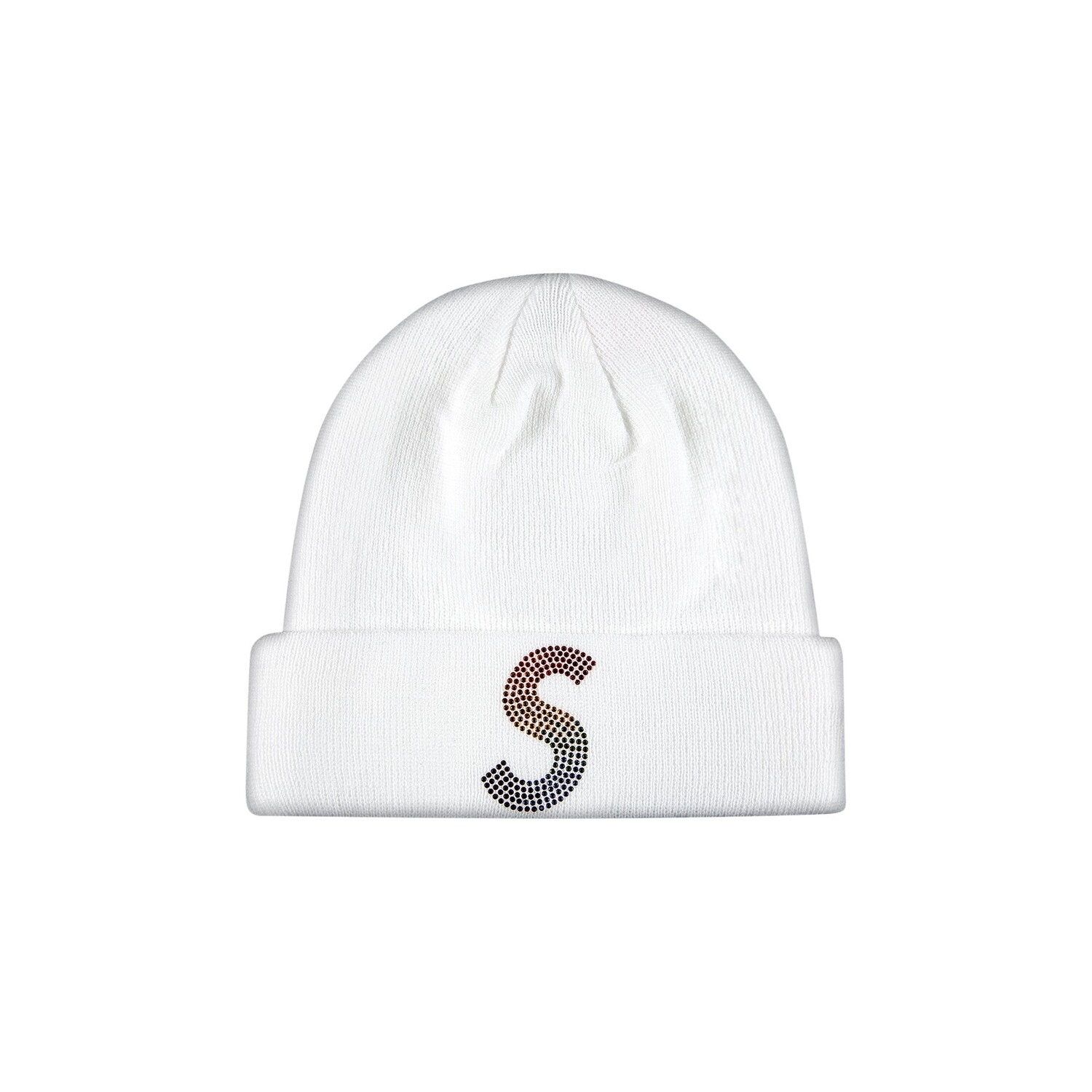 Шапка-бини с логотипом Supreme x New Era x Swarovski, цвет Белый 
Шапка-бини с логотипом Supreme x New Era x Swarovski, цвет Белый