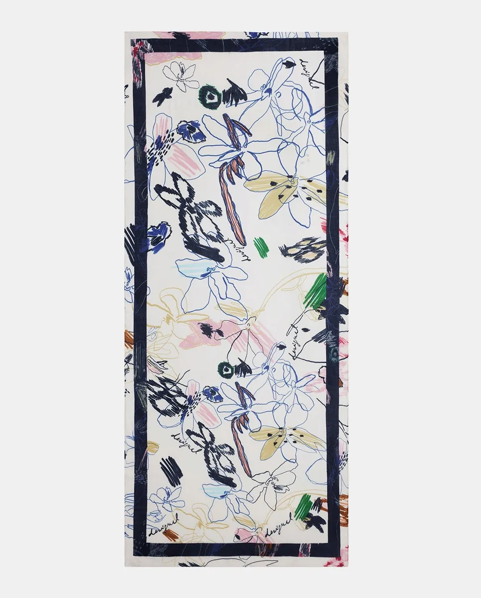 Прямоугольный платок с линиями Desigual, темно-коричневый
Прямоугольный платок с линиями Desigual, темно-коричневый