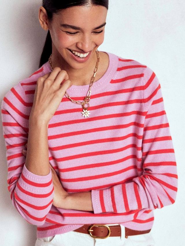 Джемпер Eva Stripe из чистого кашемира Boden, Pink/Orange
Джемпер Eva Stripe из чистого кашемира Boden, Pink/Orange
