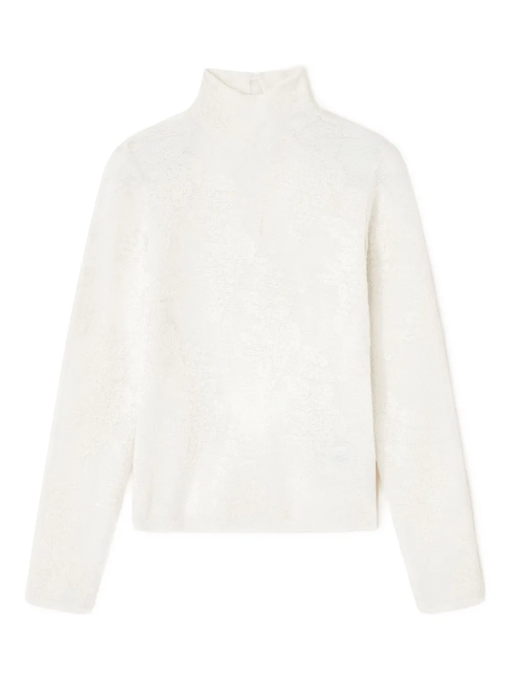 Жаккардовый топ с цветочным узором GANNI, белый 
Жаккардовый топ с цветочным узором GANNI, белый