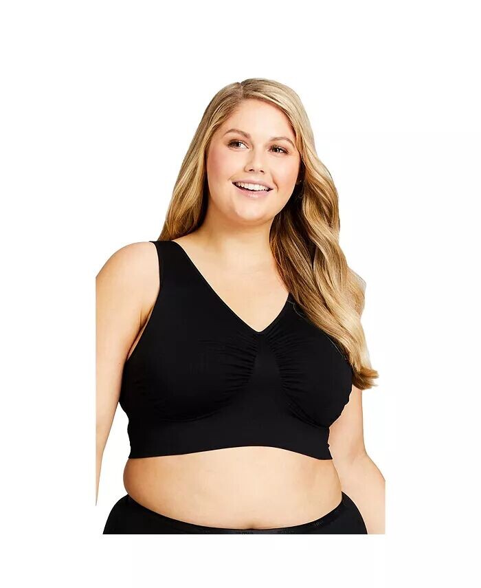 Бесшовный бюстгальтер без косточек больших размеров AVENUE, черный
Бесшовный бюстгальтер без косточек больших размеров AVENUE, черный