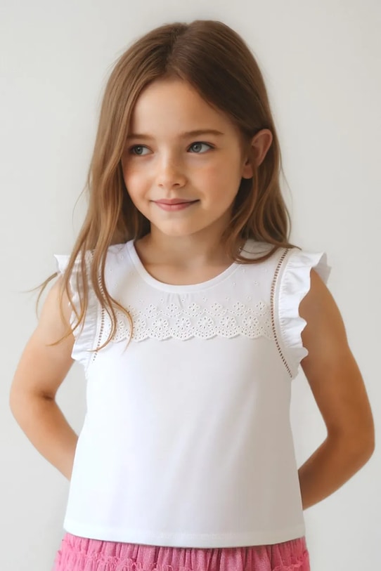 Детская хлопковая футболка Mayoral, белый
Детская хлопковая футболка Mayoral, белый