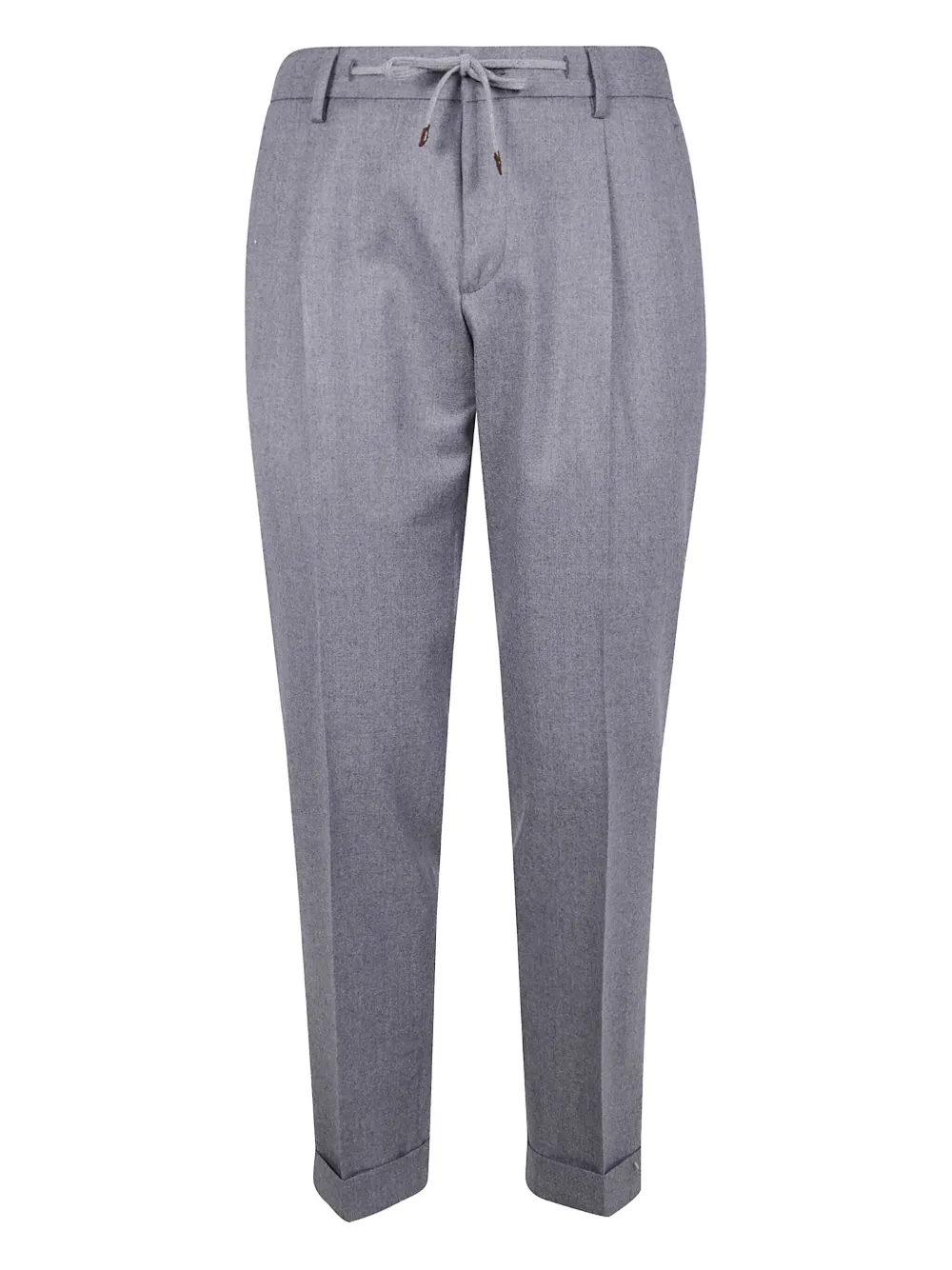 Брюки прямого кроя со складками и завязками Barba, серый
Брюки прямого кроя со складками и завязками Barba, серый