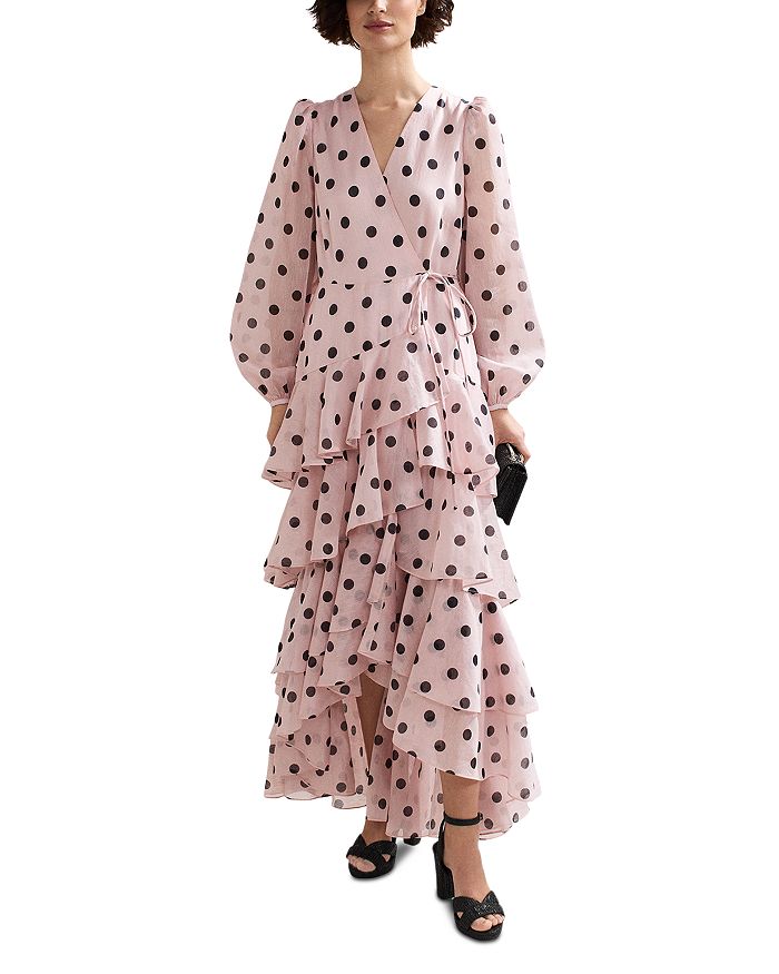 Платье с принтом в горох и рюшами Phase Eight, розовый
Платье с принтом в горох и рюшами Phase Eight, розовый