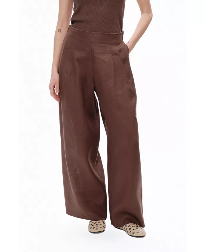 Женские плиссированные брюки NOCTURNE, коричневый
Женские плиссированные брюки NOCTURNE, коричневый