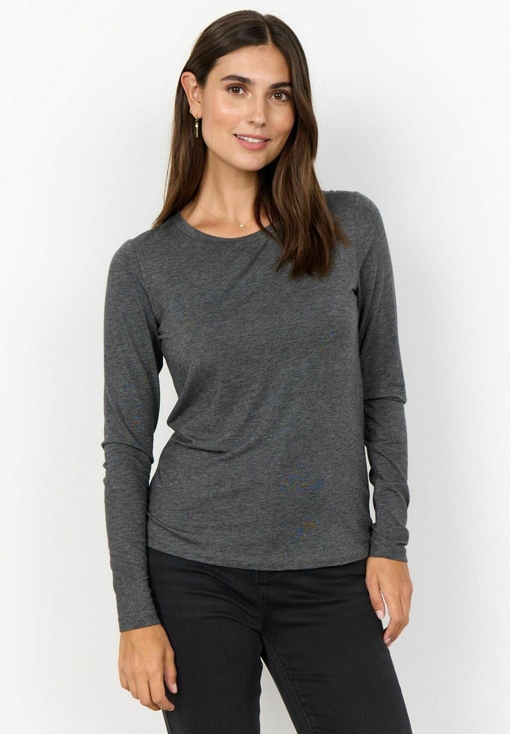 Топ с длинными рукавами Soyaconcept, серый 
Топ с длинными рукавами Soyaconcept, серый
