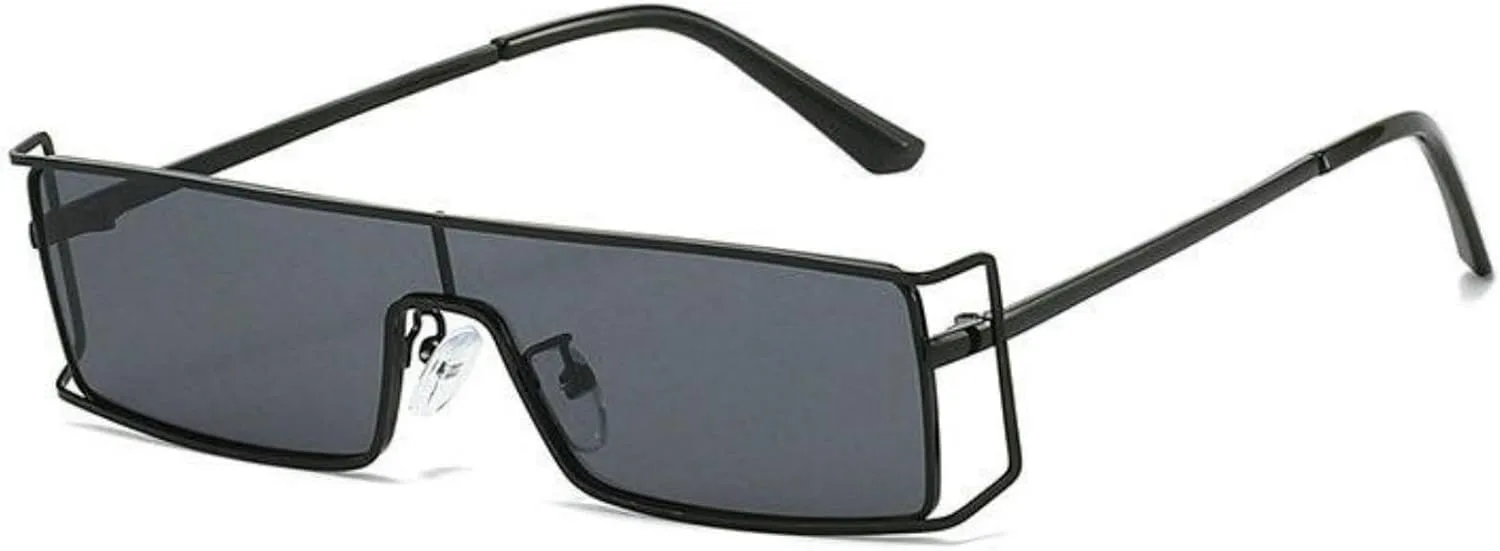 Willochra Модные маленькие квадратные солнцезащитные очки для женщин и мужчин, плоская верхняя часть, футуристический стиль панк Y2K, цвет шампанского, C2
Willochra Модные маленькие квадратные солнцезащитные очки для женщин и мужчин, плоская верхняя часть, футуристический стиль панк Y2K, цвет шампанского, C2