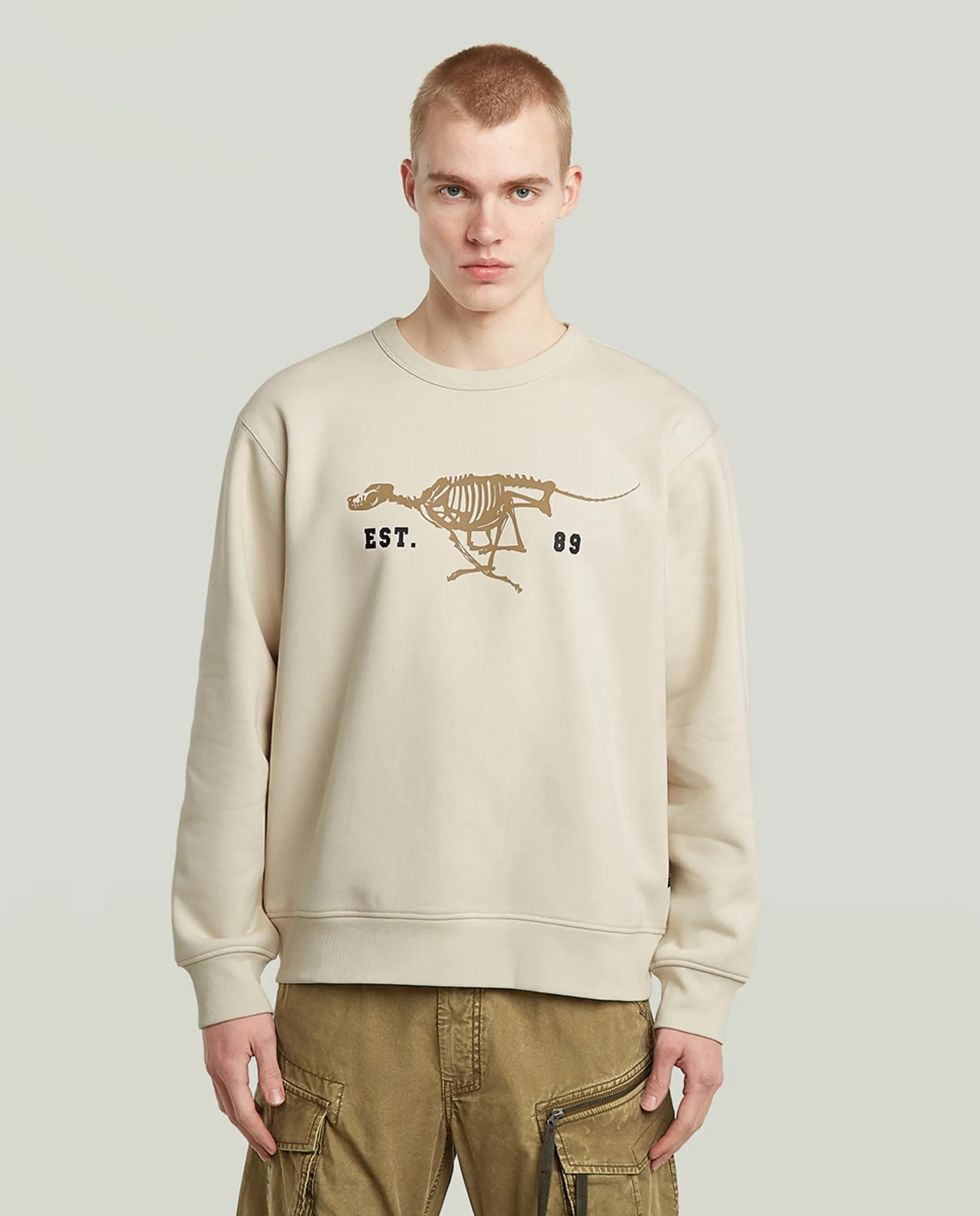 Мужская толстовка свободного кроя G-Star, белый
Мужская толстовка свободного кроя G-Star, белый