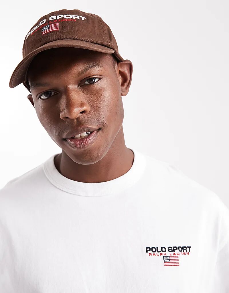 Спортивная бейсболка из твила с логотипом Polo Ralph Lauren коричневого цвета
Спортивная бейсболка из твила с логотипом Polo Ralph Lauren коричневого цвета