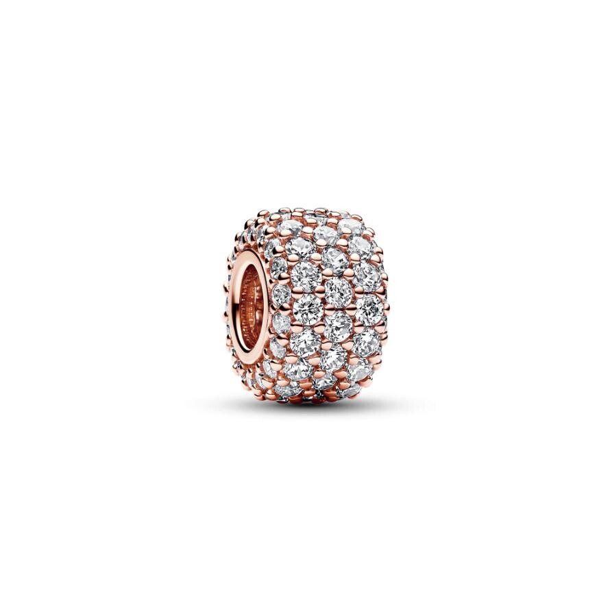 Шарм Sparkling Pavé Triple-row Pandora, покрытие - розовое золото
Шарм Sparkling Pavé Triple-row Pandora, покрытие - розовое золото