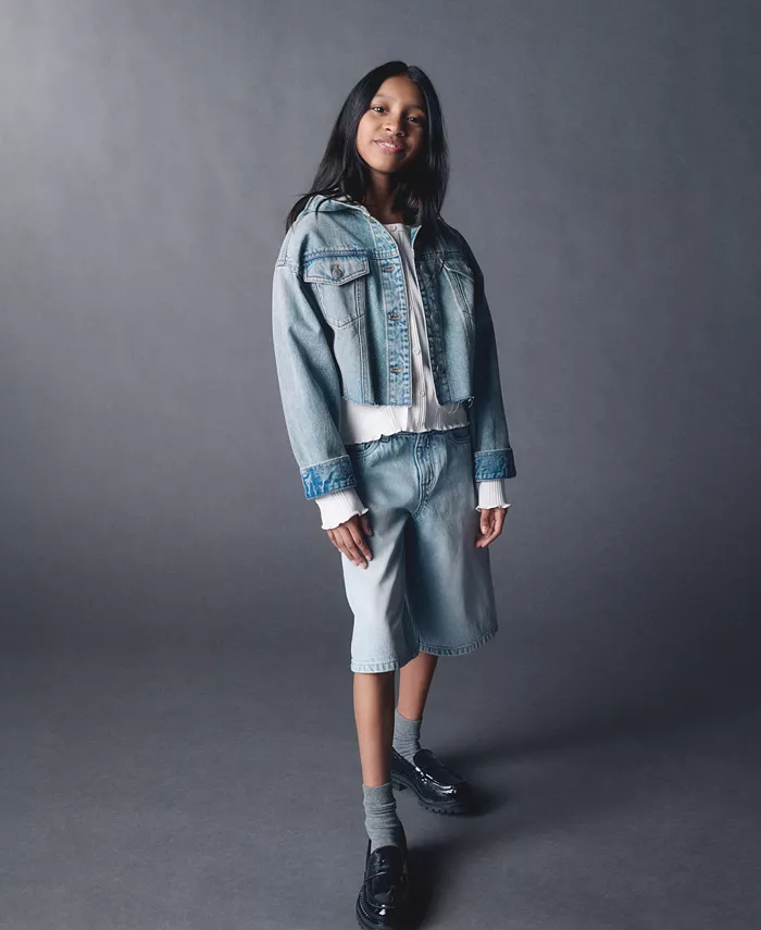 Большая джинсовая куртка с капюшоном для девочек Calvin Klein, синий
Большая джинсовая куртка с капюшоном для девочек Calvin Klein, синий