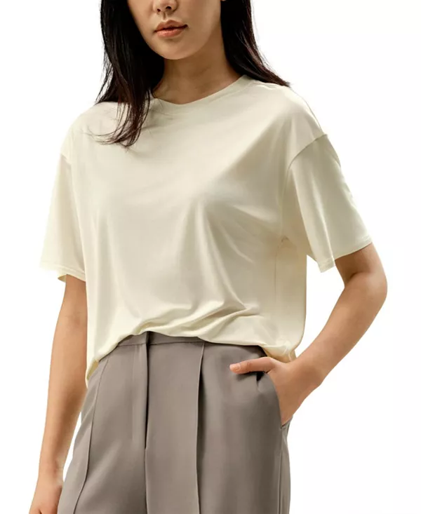 Футболка из шелкового трикотажа оверсайз Lilysilk, белый
Футболка из шелкового трикотажа оверсайз Lilysilk, белый