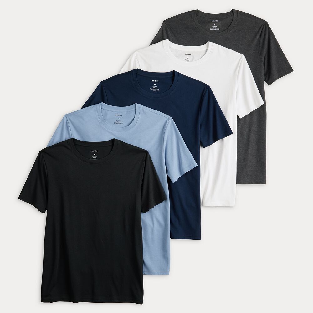 Мужские футболки Sonoma Goods For Life Supersoft, 5 штук с круглым вырезом, цвет Navy Blue Multipack
Мужские футболки Sonoma Goods For Life Supersoft, 5 штук с круглым вырезом, цвет Navy Blue Multipack