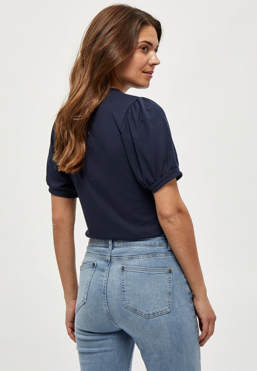 Базовая футболка MIJOHANNA TEE Minus, темно-синий 
Базовая футболка MIJOHANNA TEE Minus, темно-синий