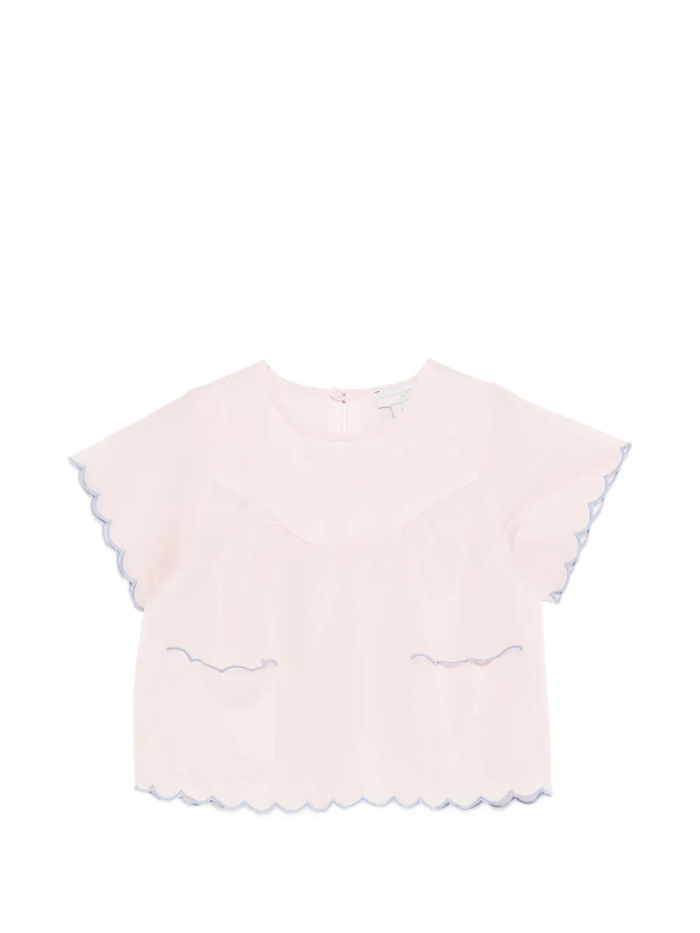 Топ с короткими рукавами и волнистыми краями Stella Mccartney Kids, розовый
Топ с короткими рукавами и волнистыми краями Stella Mccartney Kids, розовый