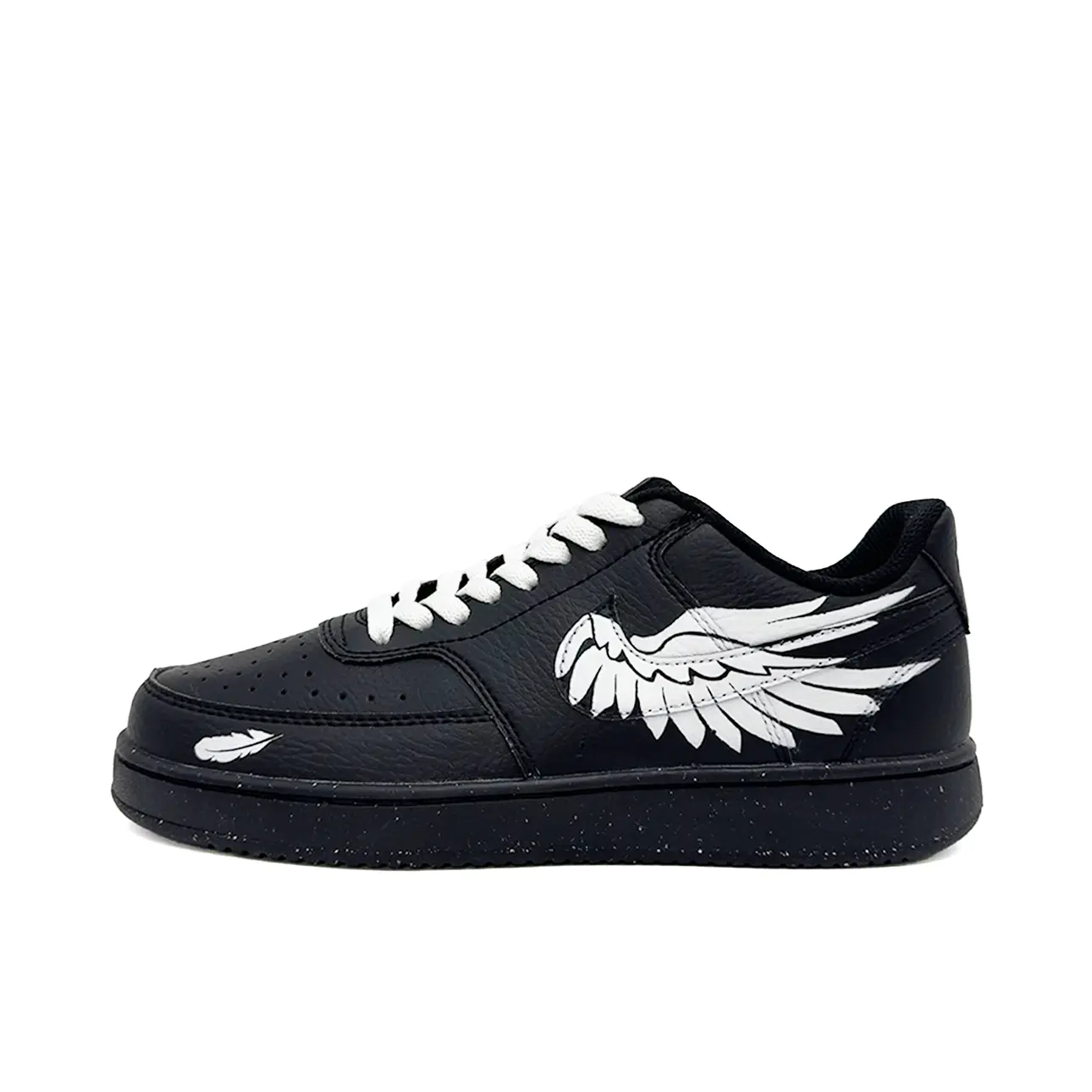 Court Vision 1 Angel Feather Synthetic Leather Slip Resistant, Abrasion Resistant, Breathable Low top Nike, черный белый
Court Vision 1 Angel Feather Synthetic Leather Slip Resistant, Abrasion Resistant, Breathable Low top Nike, черный белый