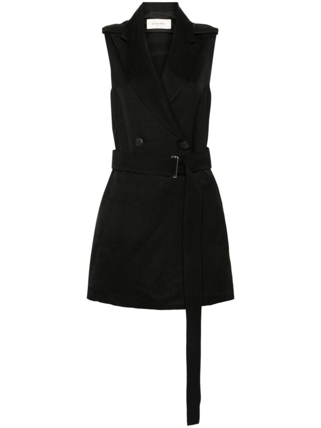 Двубортный жилет из смесового льна Gentry Portofino, черный
Двубортный жилет из смесового льна Gentry Portofino, черный