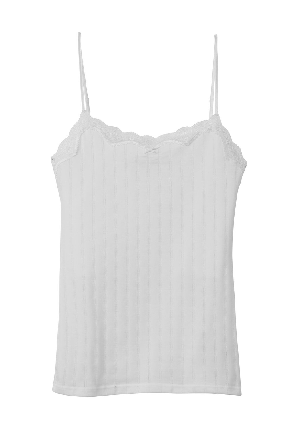 Женский кружевной топ на тонких бретелях Etude Toujours CALIDA, белый 
Женский кружевной топ на тонких бретелях Etude Toujours CALIDA, белый