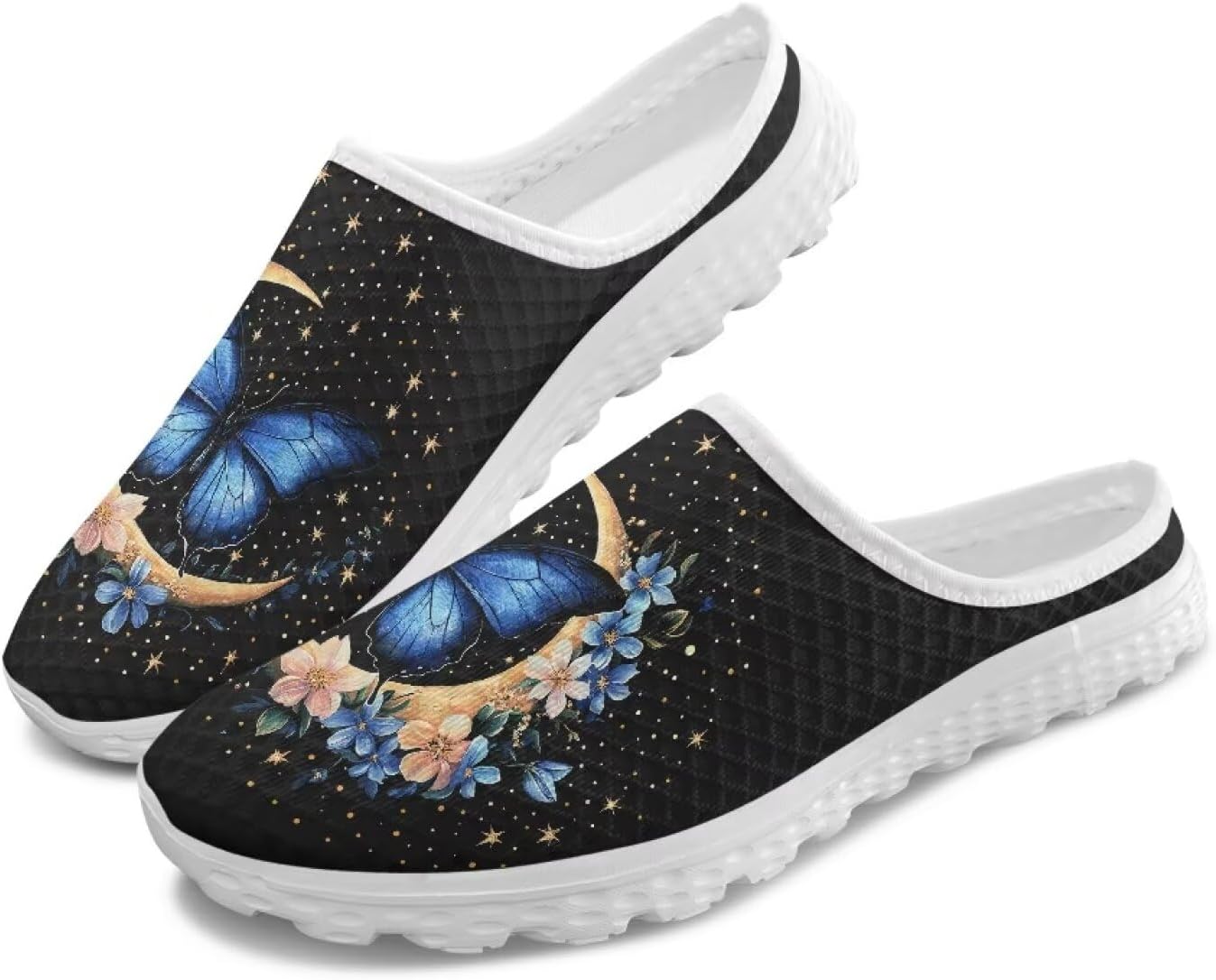 Женские мюли и сабо Tomeusey, садовая обувь, кроссовки без задника - летние сетчатые тапочки с противоскользящей подошвой, обувь для прогулок на улице, Butterfly Moon Floral
Женские мюли и сабо Tomeusey, садовая обувь, кроссовки без задника - летние сетчатые тапочки с противоскользящей подошвой, обувь для прогулок на улице, Butterfly Moon Floral