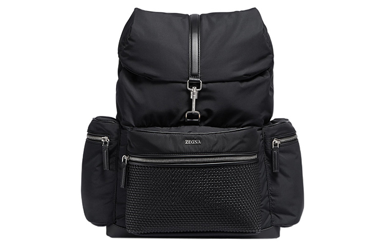 Ermenegildo Zegna Сумка рюкзак с плетёной панелью и логотипом
Ermenegildo Zegna Сумка рюкзак с плетёной панелью и логотипом