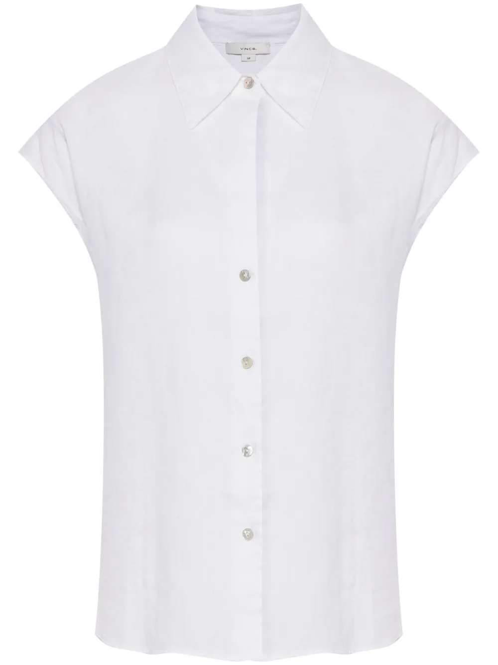 Льняная рубашка с короткими рукавами Vince, белый
Льняная рубашка с короткими рукавами Vince, белый