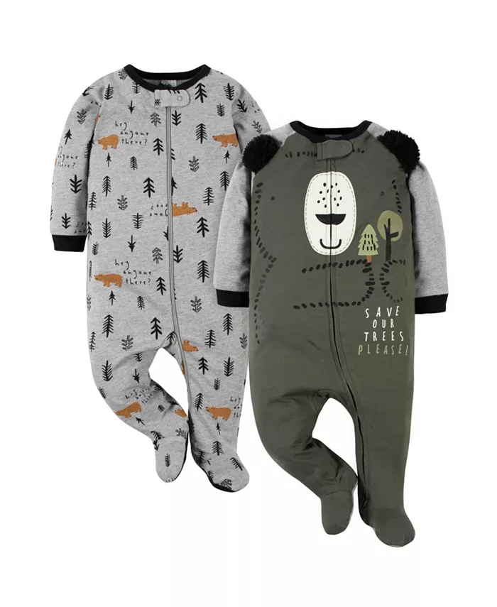 Детский комплект из 2 пижам для мальчиков Sleep N' Plays Gerber, зеленый
Детский комплект из 2 пижам для мальчиков Sleep N' Plays Gerber, зеленый