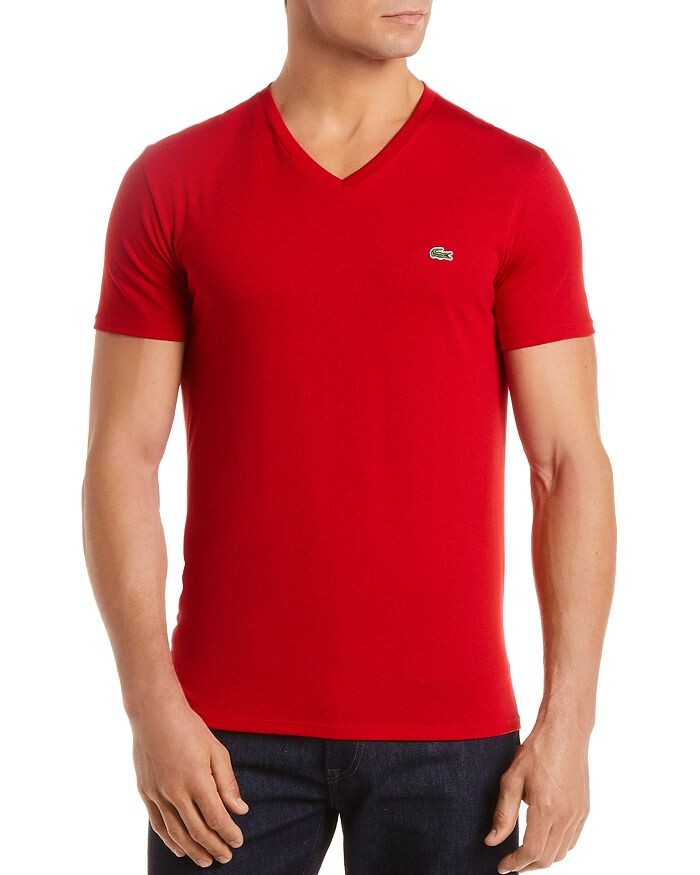Хлопковая футболка Pima с V-образным вырезом Lacoste, Красный, Хлопковая футболка Pima с V-образным вырезом Lacoste
Хлопковая футболка Pima с V-образным вырезом Lacoste, Красный, Хлопковая футболка Pima с V-образным вырезом Lacoste