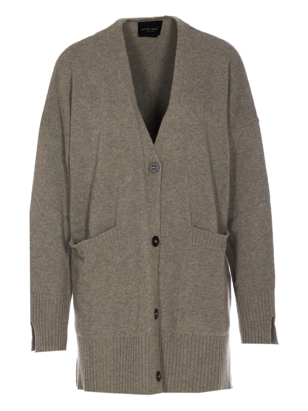 Кардиган с V-образным вырезом и пуговицами Roberto Collina, зеленый
Кардиган с V-образным вырезом и пуговицами Roberto Collina, зеленый