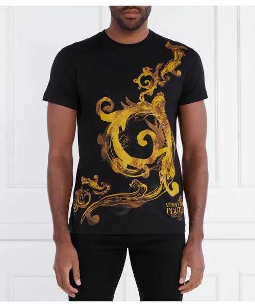 Футболка Slim fit Versace Jeans Couture, черный 
Футболка Slim fit Versace Jeans Couture, черный