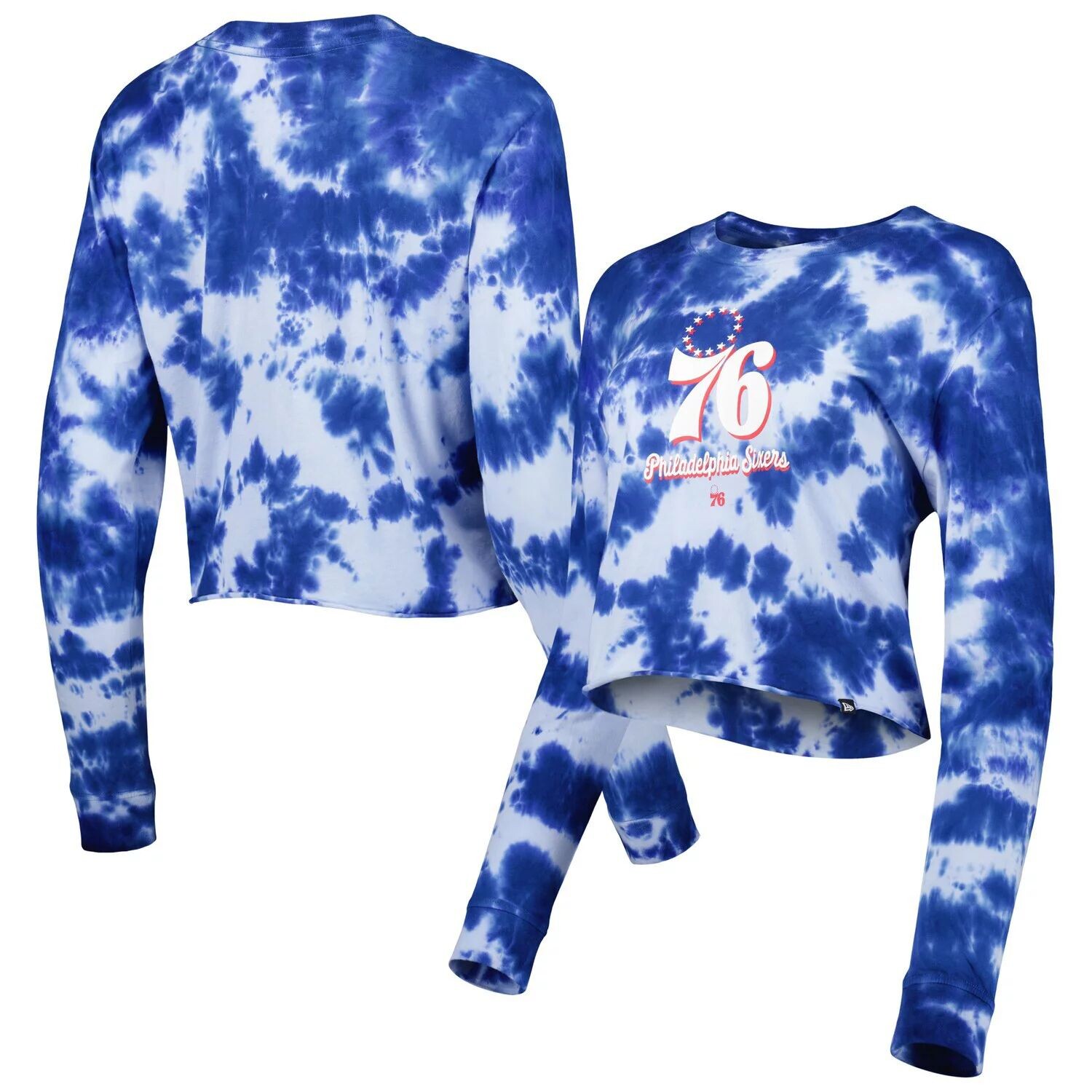 Женская укороченная футболка с длинными рукавами New Era Royal Philadelphia 76ers Tie Dye New Era
Женская укороченная футболка с длинными рукавами New Era Royal Philadelphia 76ers Tie Dye New Era