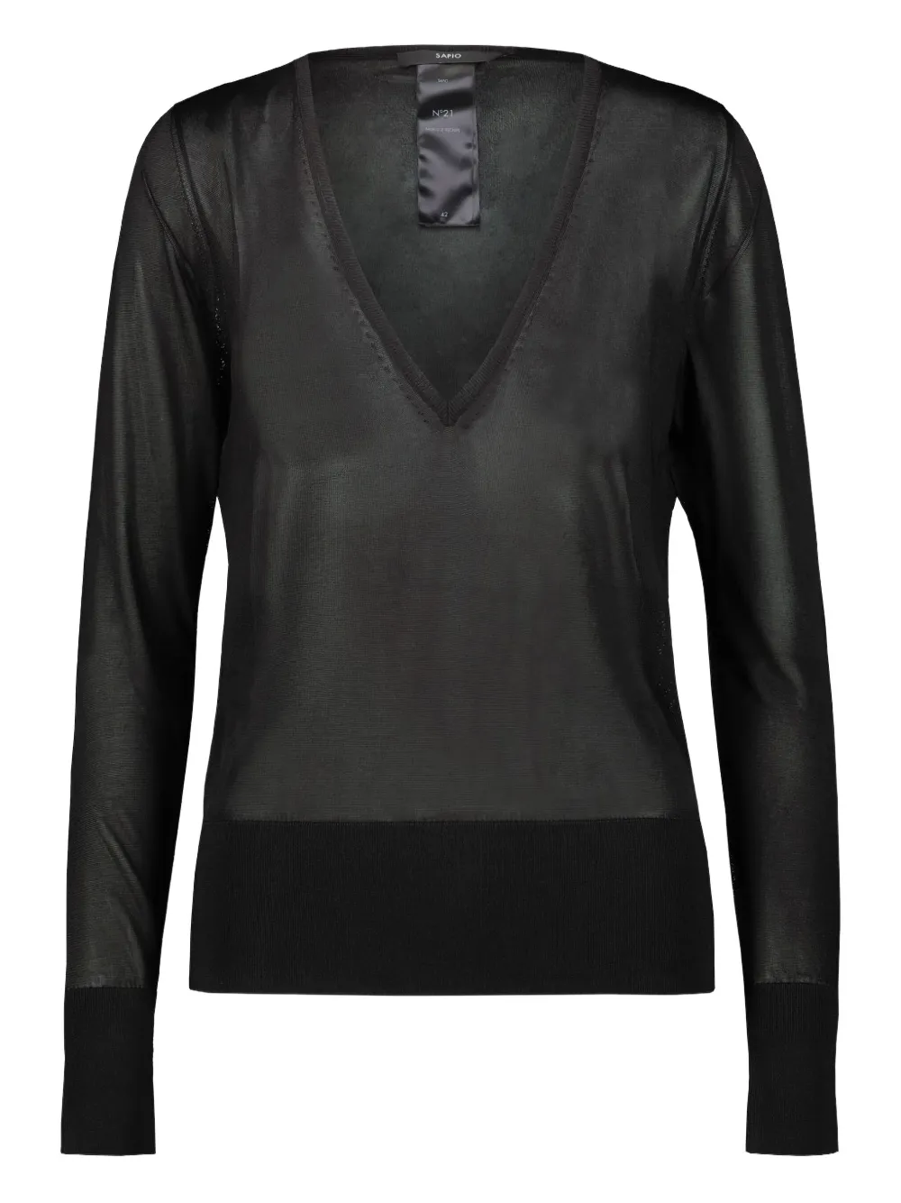 Свитер N21 с V-образным вырезом Sapio, черный
Свитер N21 с V-образным вырезом Sapio, черный