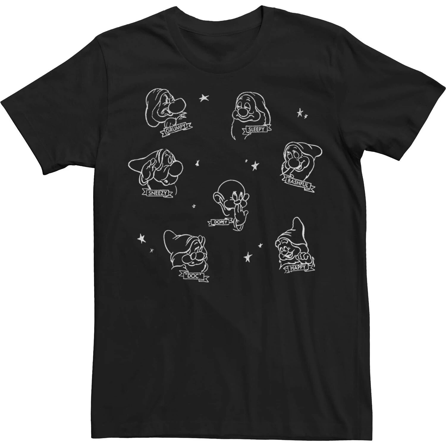 Мужская футболка Disney «Белоснежка и семь гномов в звездах» Licensed Character
Мужская футболка Disney «Белоснежка и семь гномов в звездах» Licensed Character