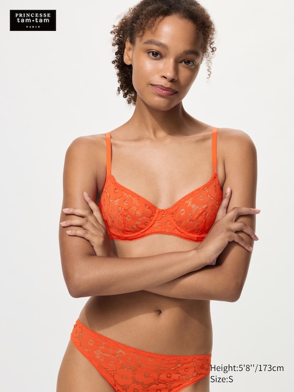 Бюстгальтер на косточках с плоским цветочным кружевом Uniqlo, 25 orange
Бюстгальтер на косточках с плоским цветочным кружевом Uniqlo, 25 orange