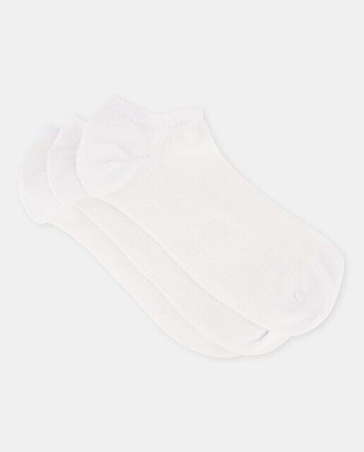 Набор из трех однотонных невидимых носков для девочек Cotton Juice, белый
Набор из трех однотонных невидимых носков для девочек Cotton Juice, белый