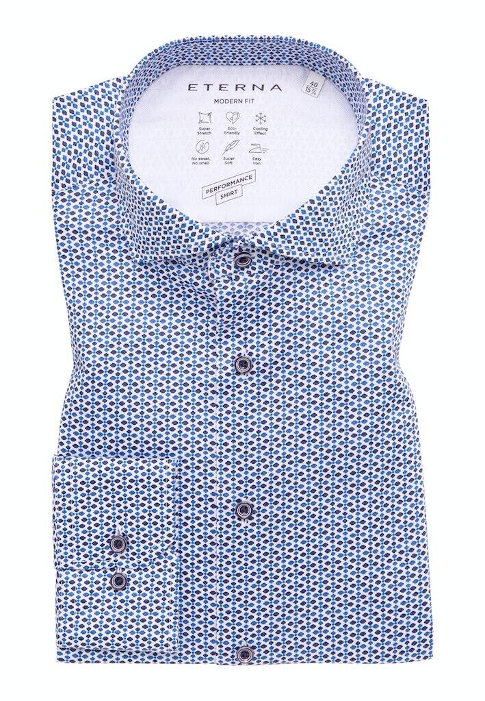 Рубашка Eterna Langarm, синий
Рубашка Eterna Langarm, синий