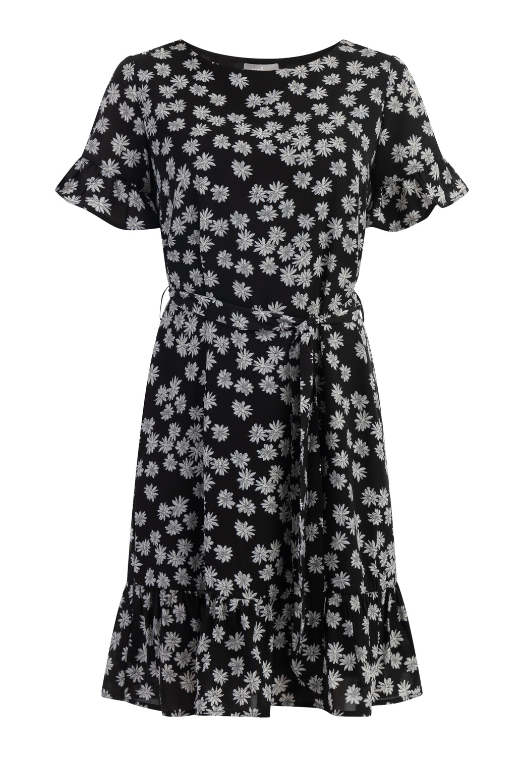 Платье Usha Midi Mit Rüschen, черный 
Платье Usha Midi Mit Rüschen, черный