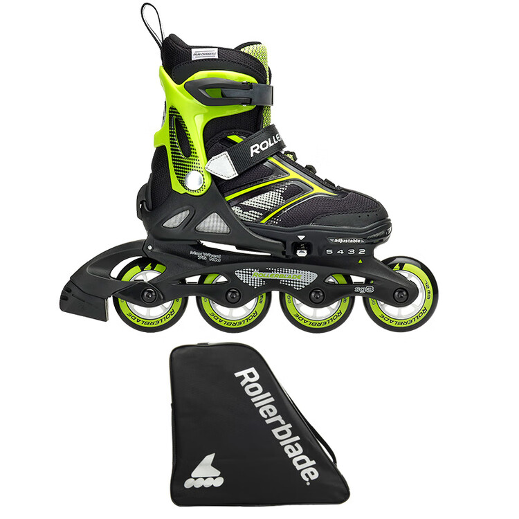 RollerBlade Детские роликовые коньки для начинающих, зеленые и черные, размер S (28-32 см)
RollerBlade Детские роликовые коньки для начинающих, зеленые и черные, размер S (28-32 см)
