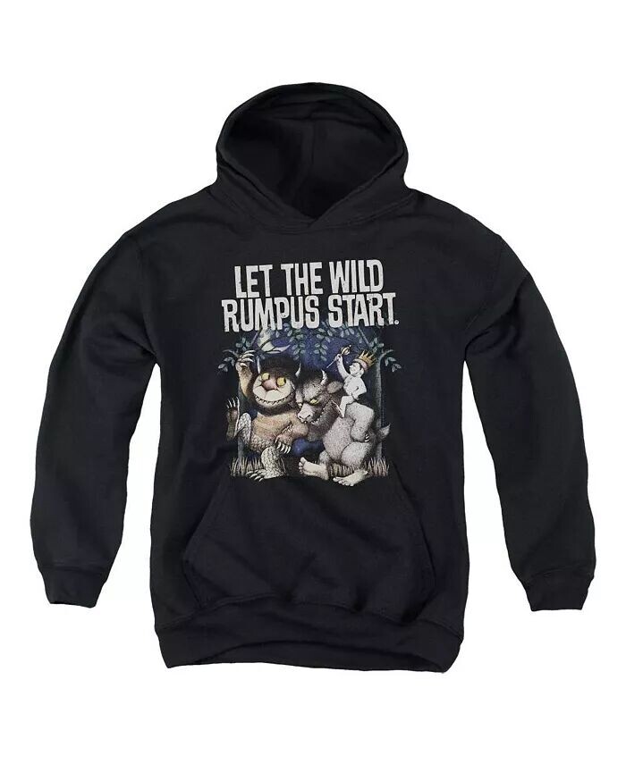 Толстовка с капюшоном Wild Rumpus для мальчиков и девочек Where The Wild Things Are, черный 
Толстовка с капюшоном Wild Rumpus для мальчиков и девочек Where The Wild Things Are, черный