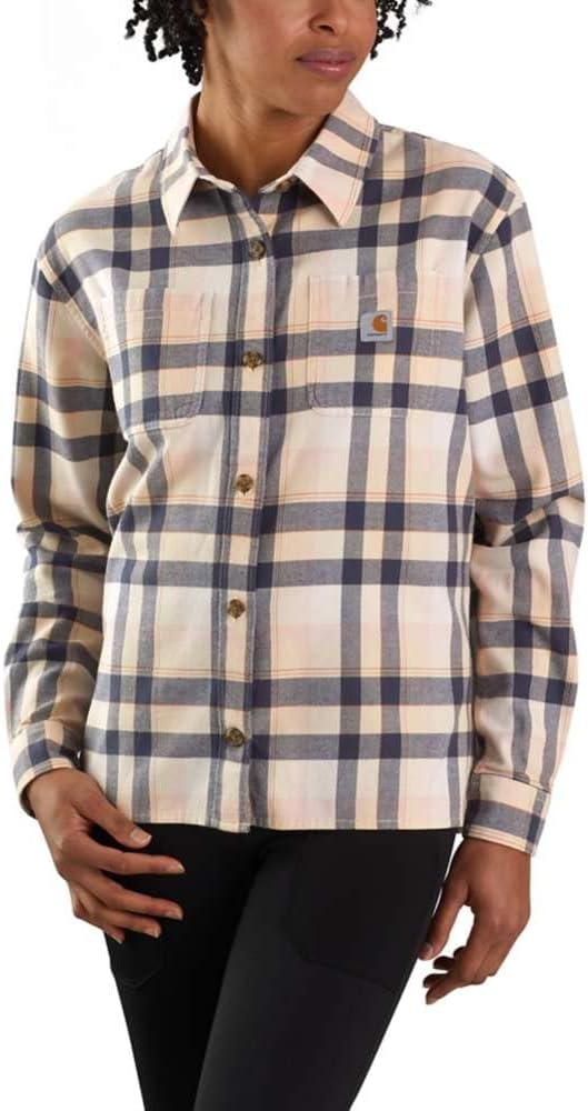 Carhartt Women's 105574 Женская рубашка Rugged Flex Loose Fit Midweight Flanne, White Truffle
Carhartt Women's 105574 Женская рубашка Rugged Flex Loose Fit Midweight Flanne, White Truffle