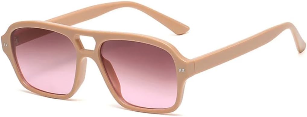 Ретро-солнцезащитные очки с двойной перемычкой для женщин, модные очки с градиентным переходом цвета, трендовые мужские очки с линзами Ocean Lens UV400 UUPTTPL, Beige Pink Tea Pink
Ретро-солнцезащитные очки с двойной перемычкой для женщин, модные очки с градиентным переходом цвета, трендовые мужские очки с линзами Ocean Lens UV400 UUPTTPL, Beige Pink Tea Pink