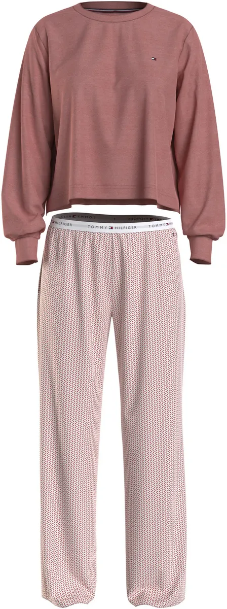 Tommy Hilfiger Underwear Пижама с круглым вырезом "LONG SLEEVE JERSEY PYJ SET", коралловый 
Tommy Hilfiger Underwear Пижама с круглым вырезом "LONG SLEEVE JERSEY PYJ SET", коралловый