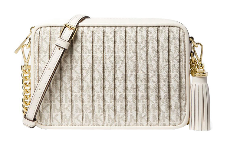 Сумка кросс-боди Jet Set Charm из покрытого холста среднего размера женская ванильно-белая с кремовым MICHAEL KORS
Сумка кросс-боди Jet Set Charm из покрытого холста среднего размера женская ванильно-белая с кремовым MICHAEL KORS